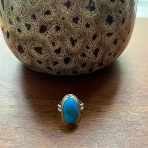 Turquoise sterling silver ring🌙